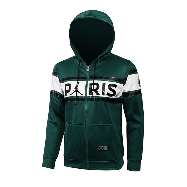 Veste Con Capucha PSG 2021-2022 Vert Pas Cher